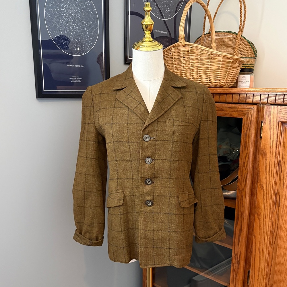 Vintage Wool Tweed Blazer
